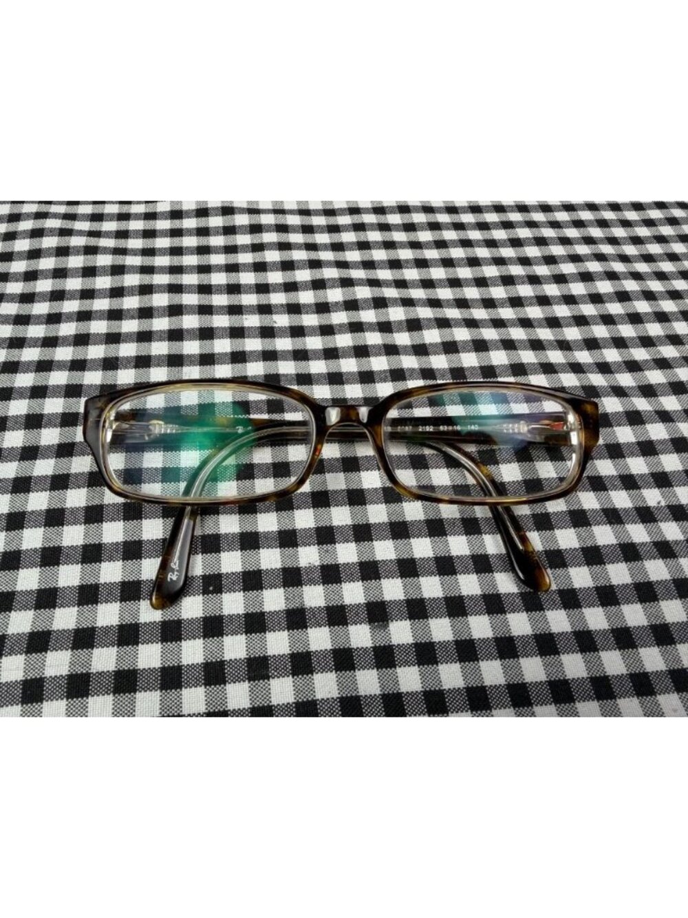 Ray-Ban RB5087 2192 Tortoise Brown Rectangle Eyeglasses Frames 53-16-140